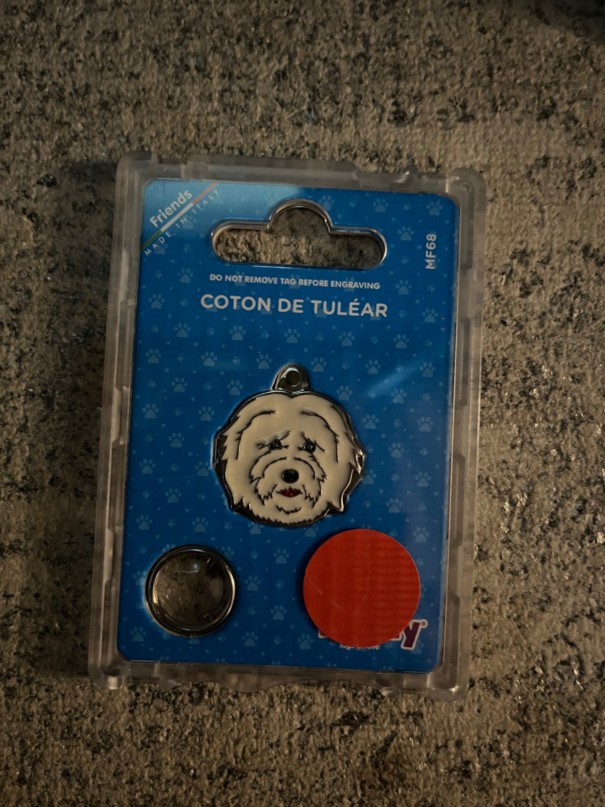 Medaglietta per cani coton de tulear