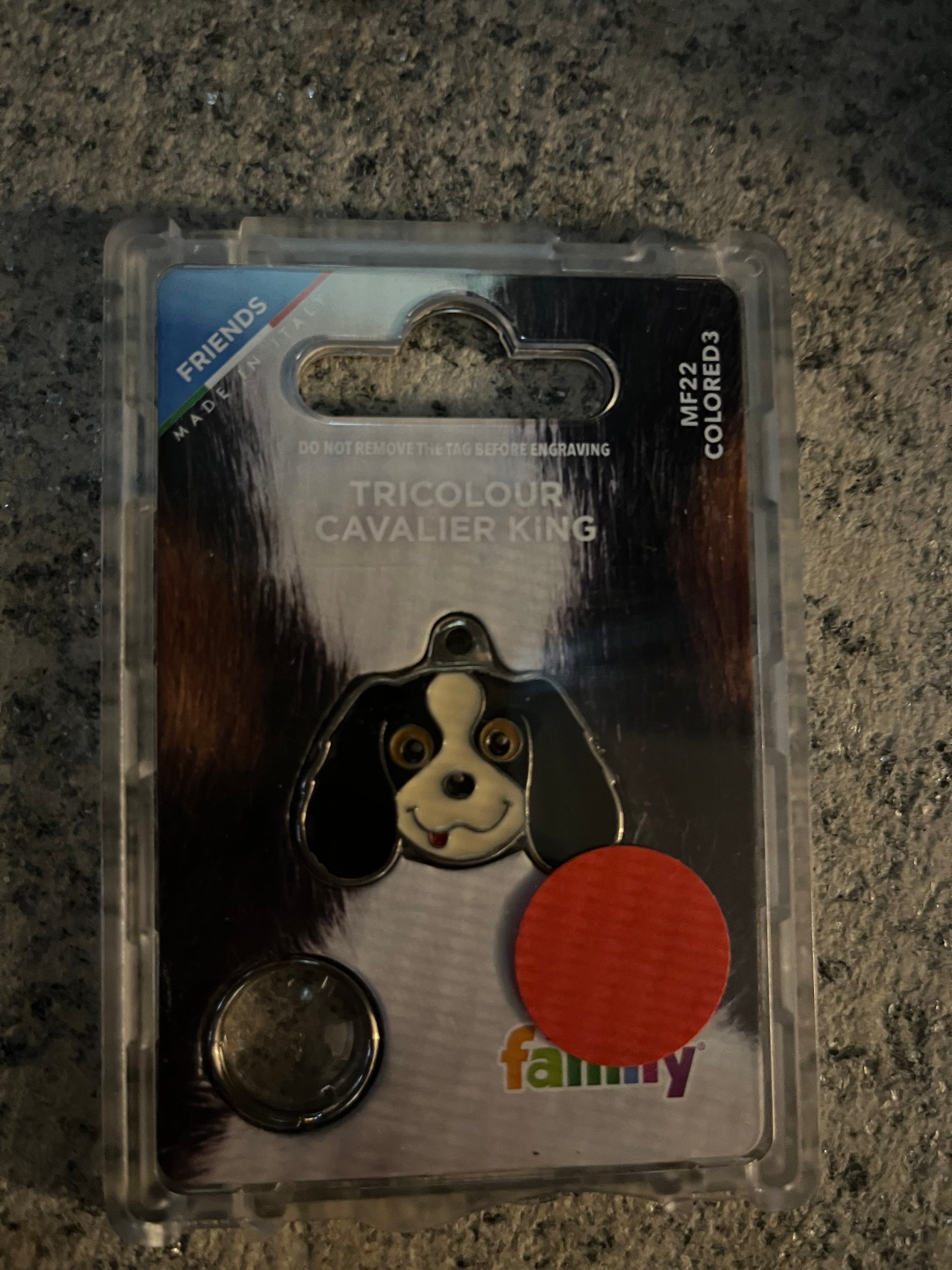Medaglietta per cani cavalier king