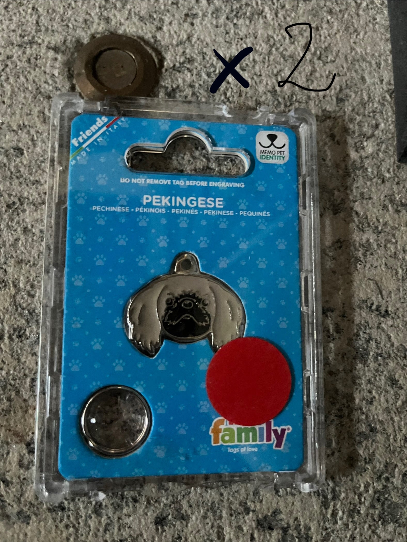 Medaglietta per cani Pechinese