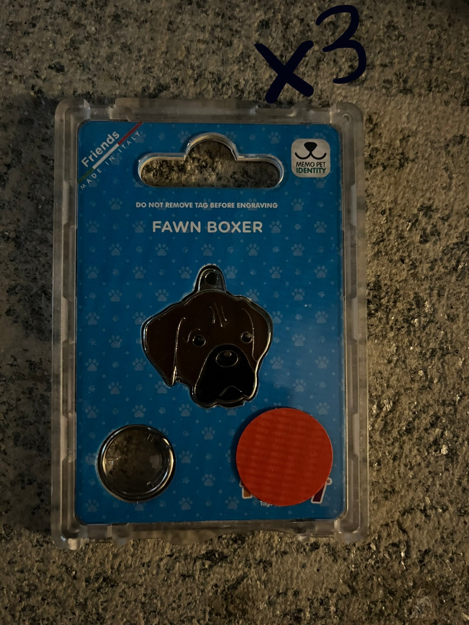 Medaglietta per cani boxer 2