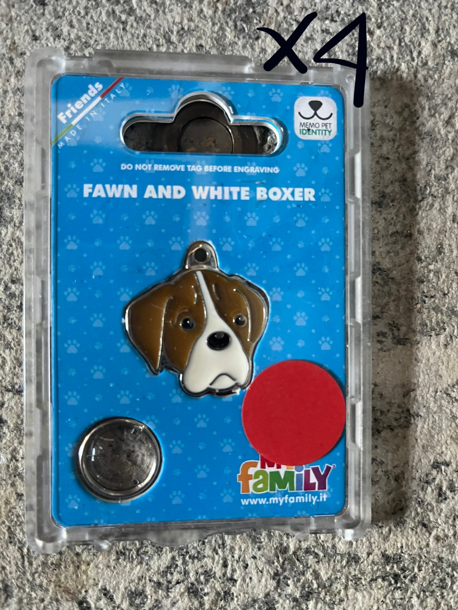 Medaglietta per cani boxer