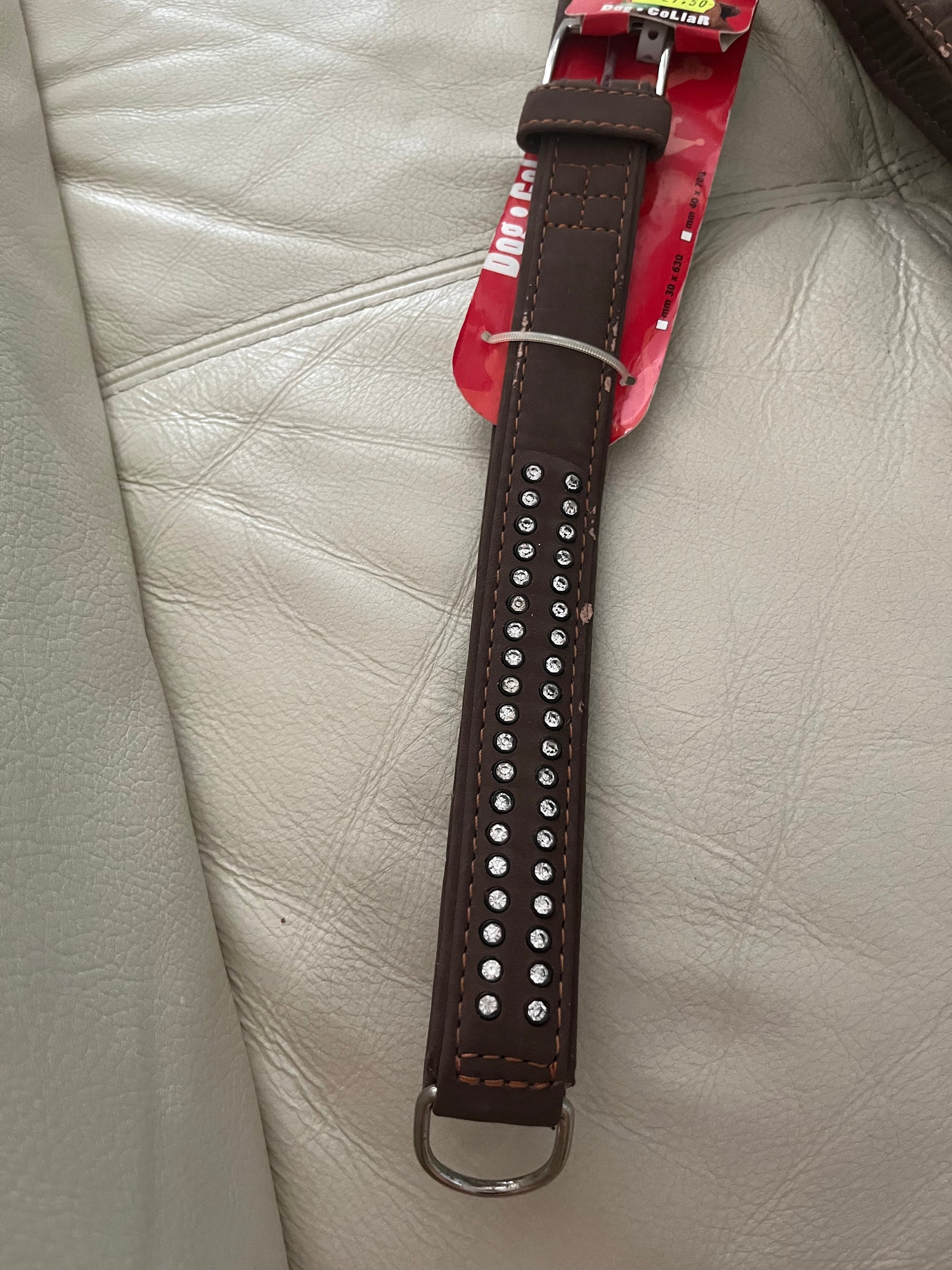 Collare per cani XL strass CON PICCOLI DIFETTI