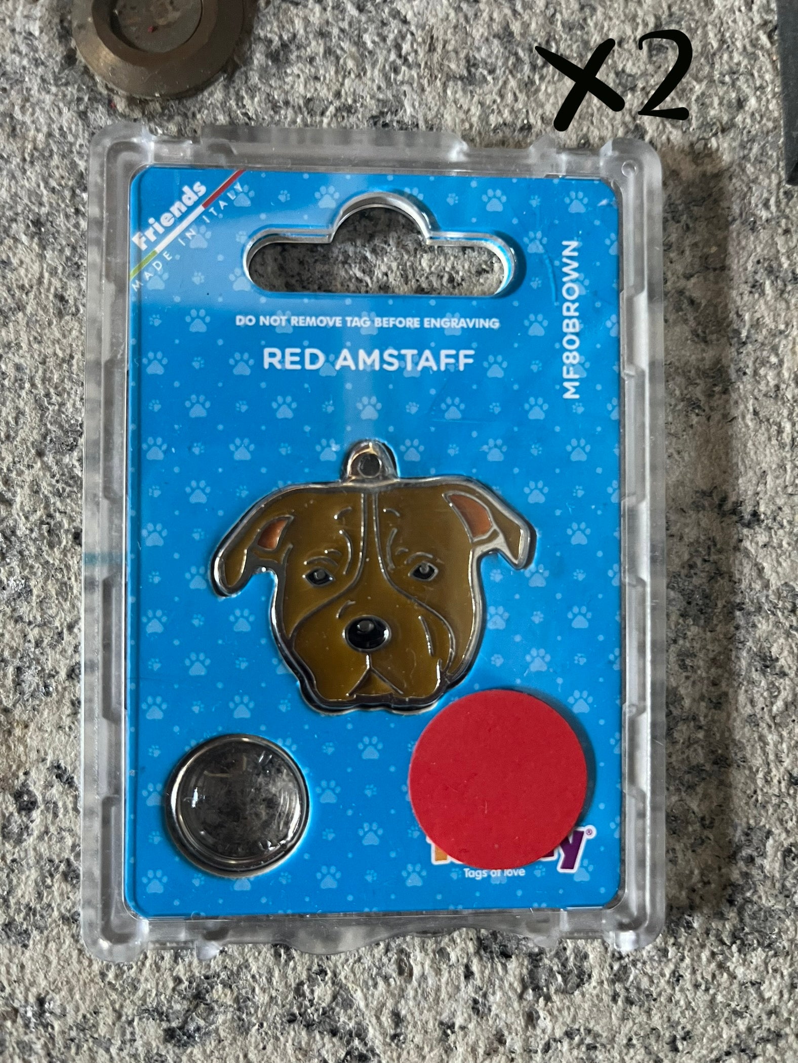 Medaglietta per cani amstaff