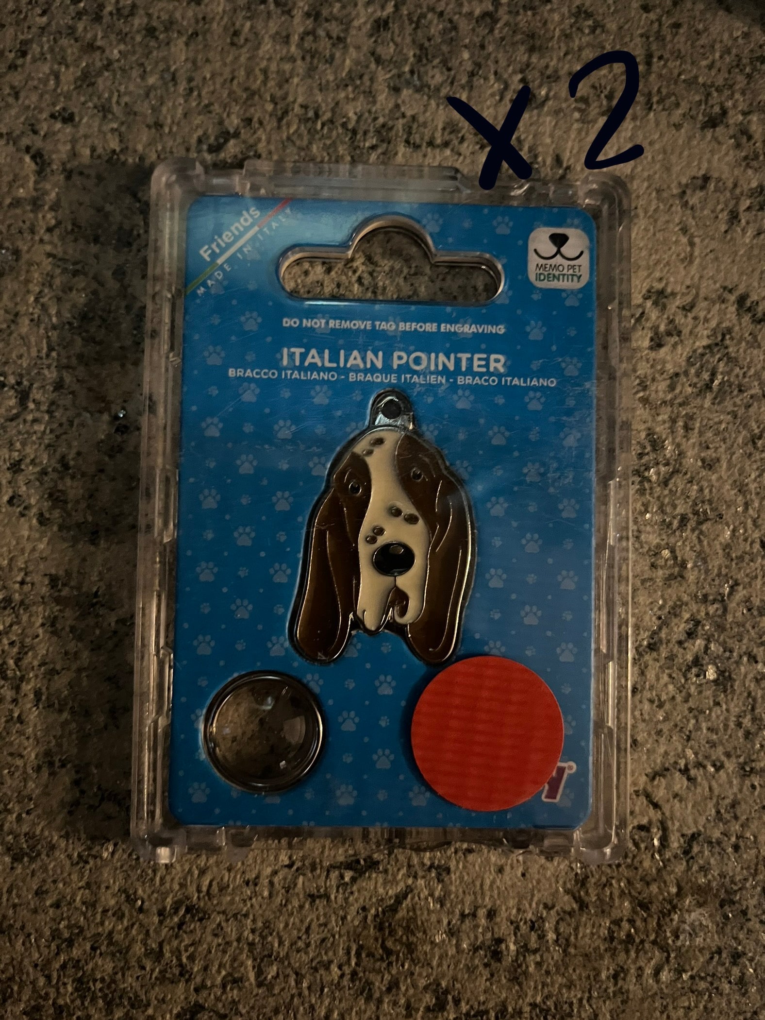 Medaglietta per cani pointer italiano