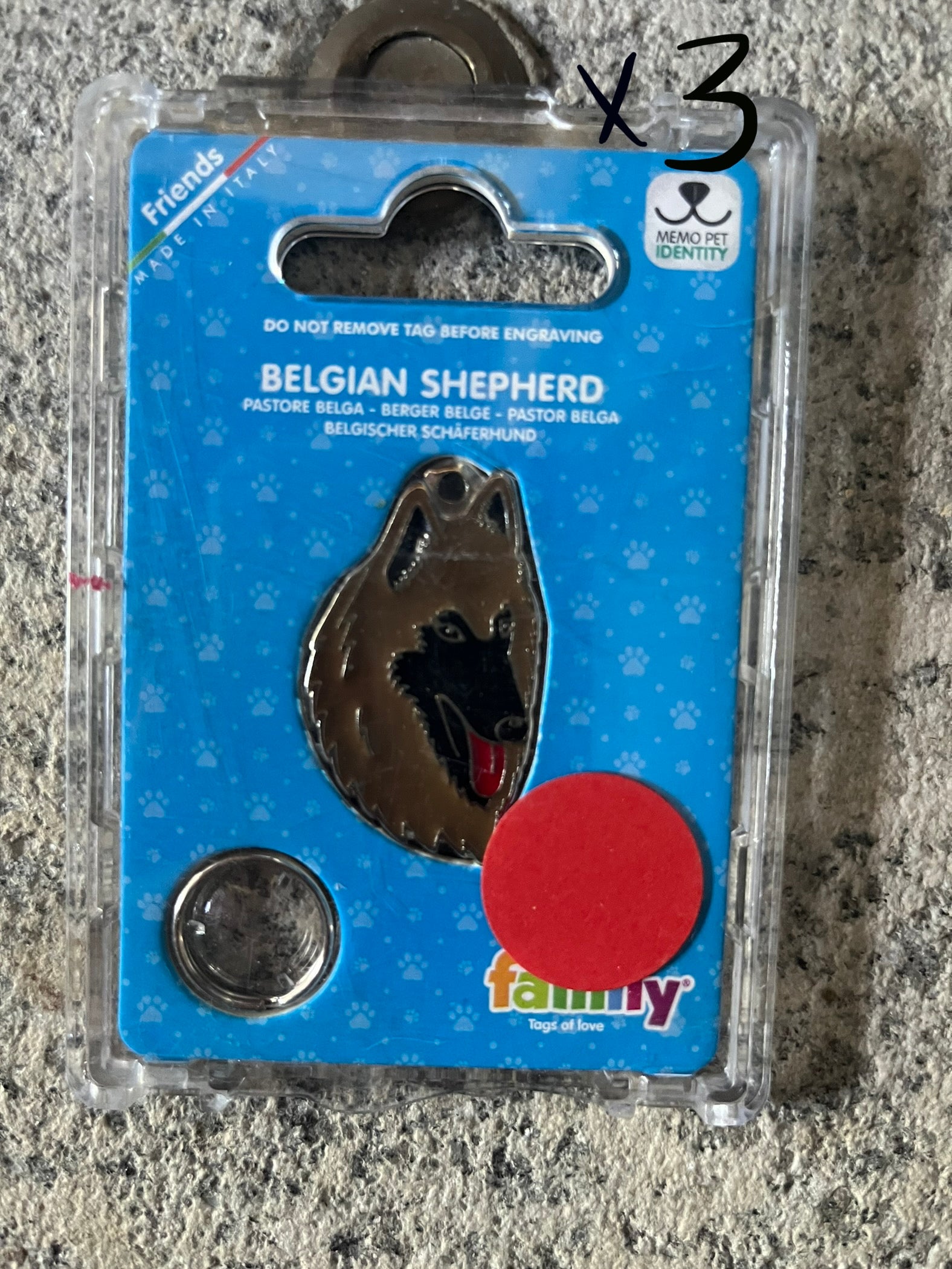 Medaglietta per cani pastore belga