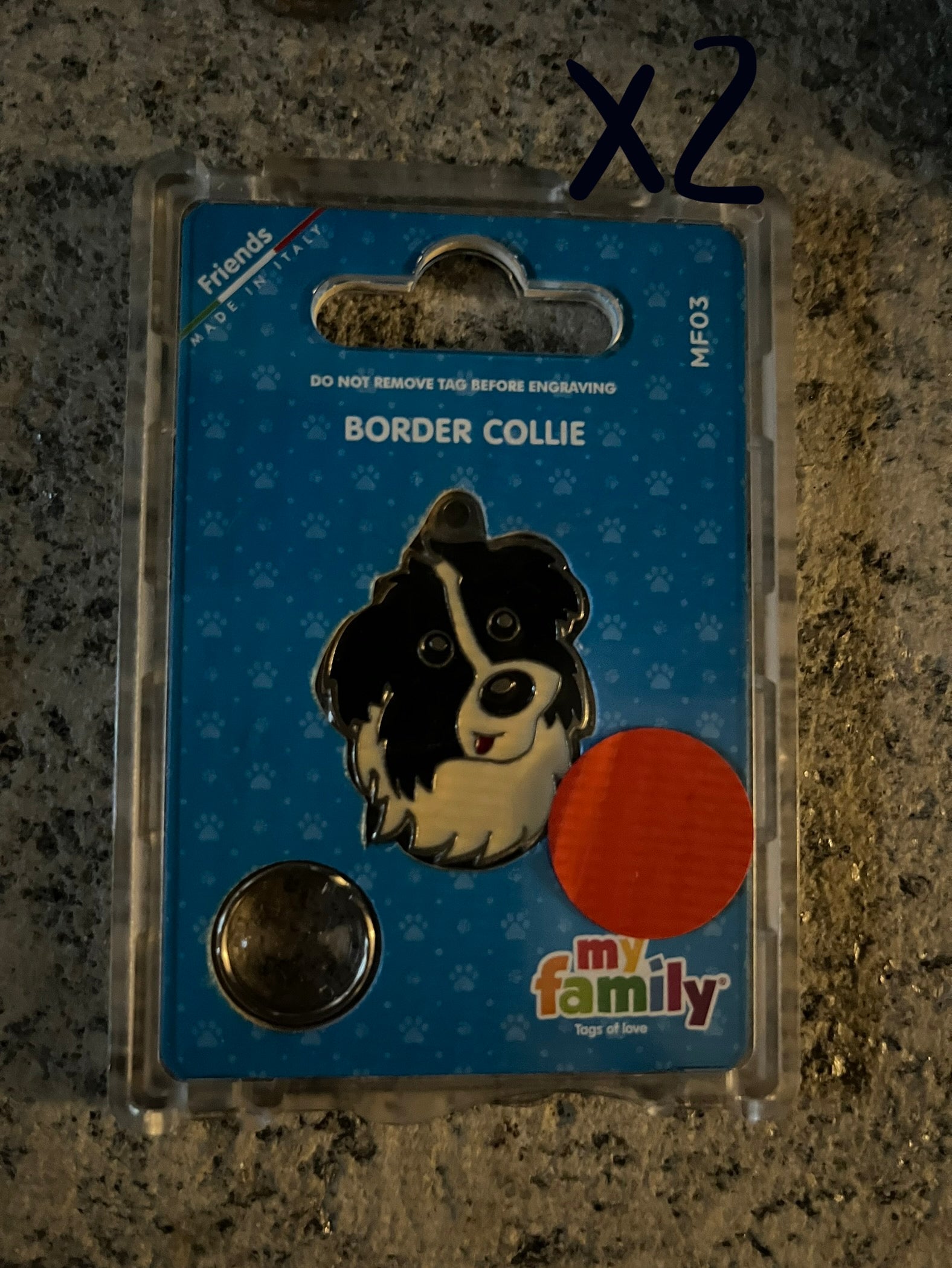 Medaglietta per cani border collie 2