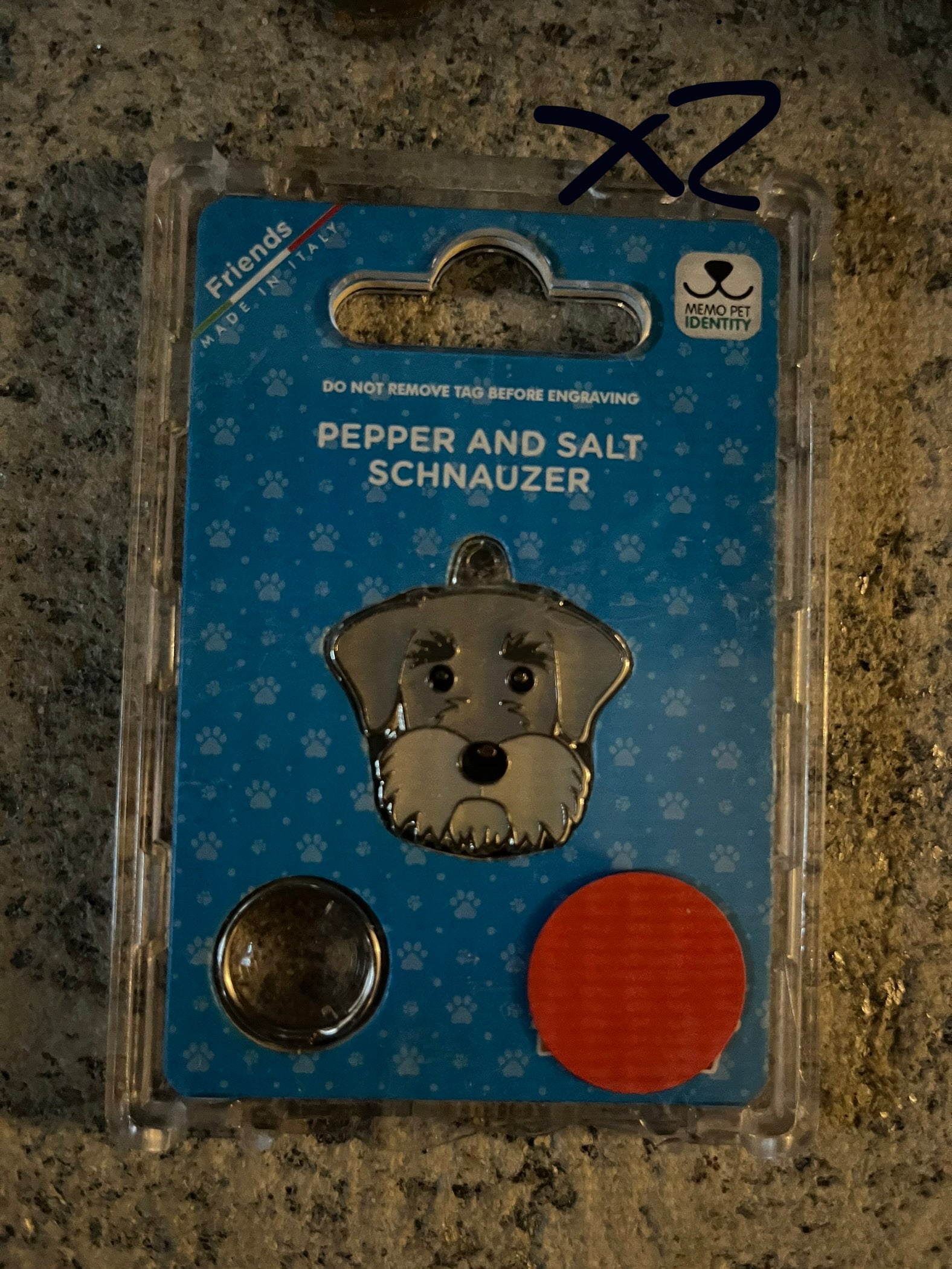 Medaglietta per cani schnauzer