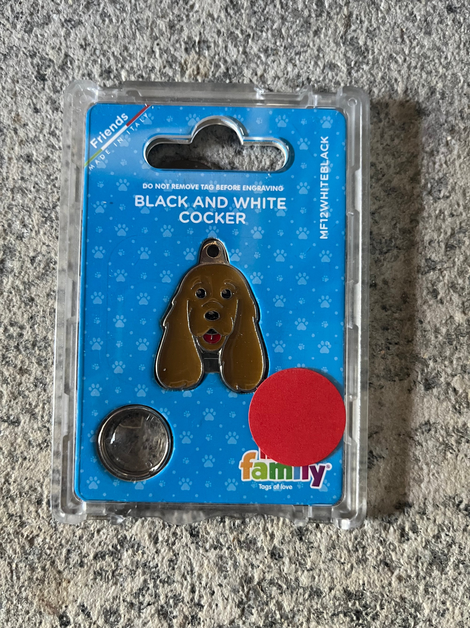 Medaglietta per cani cocker