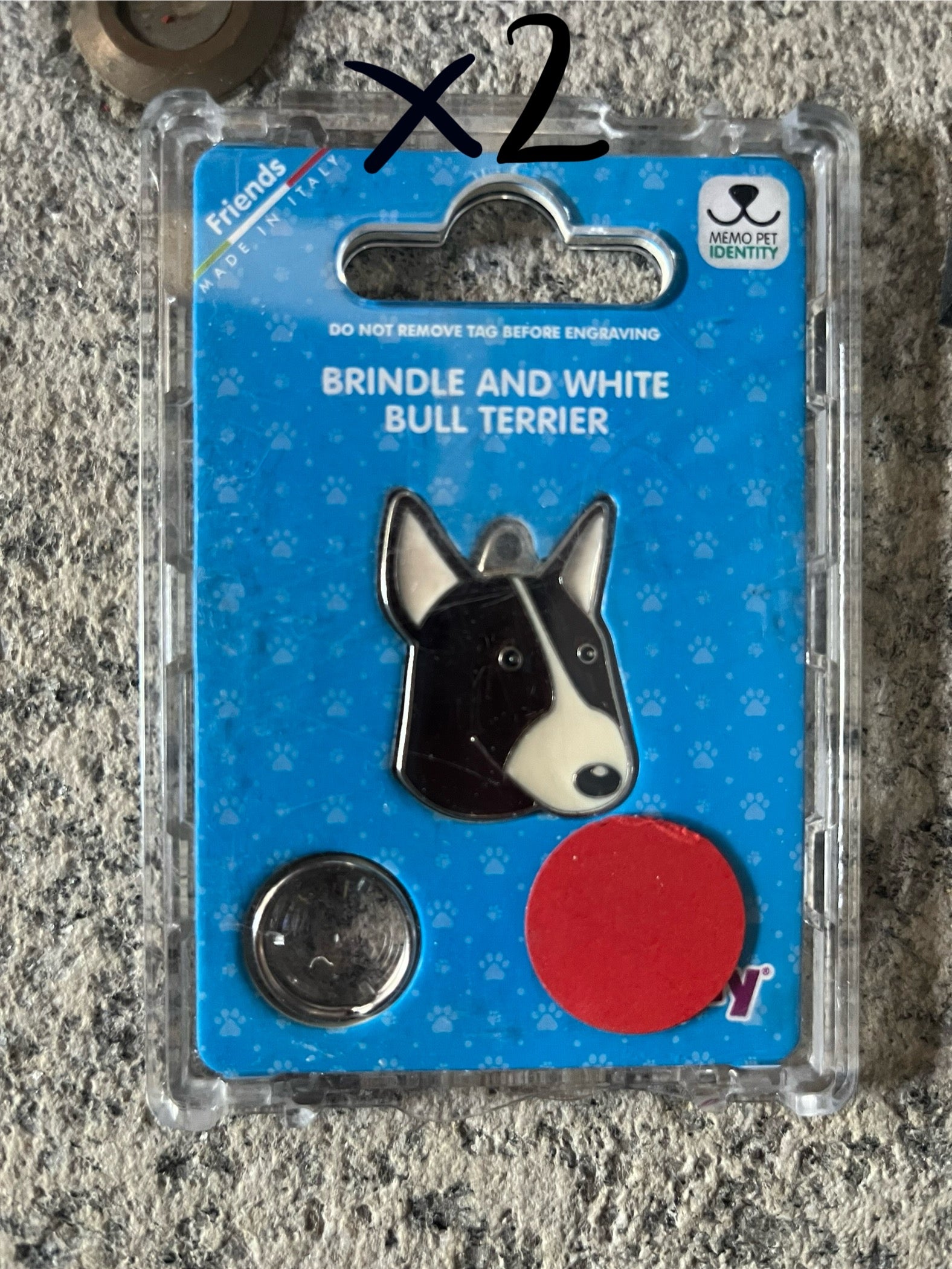 Medaglietta per cani bull terrier
