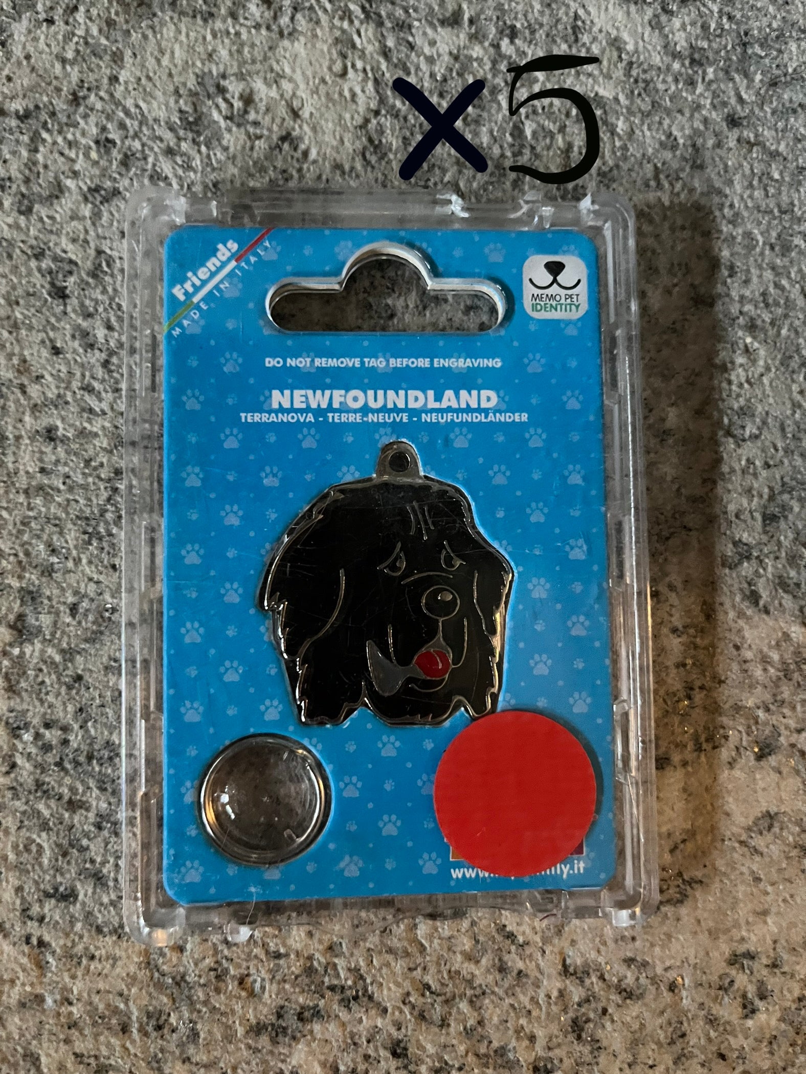 Medaglietta per cani Terranova