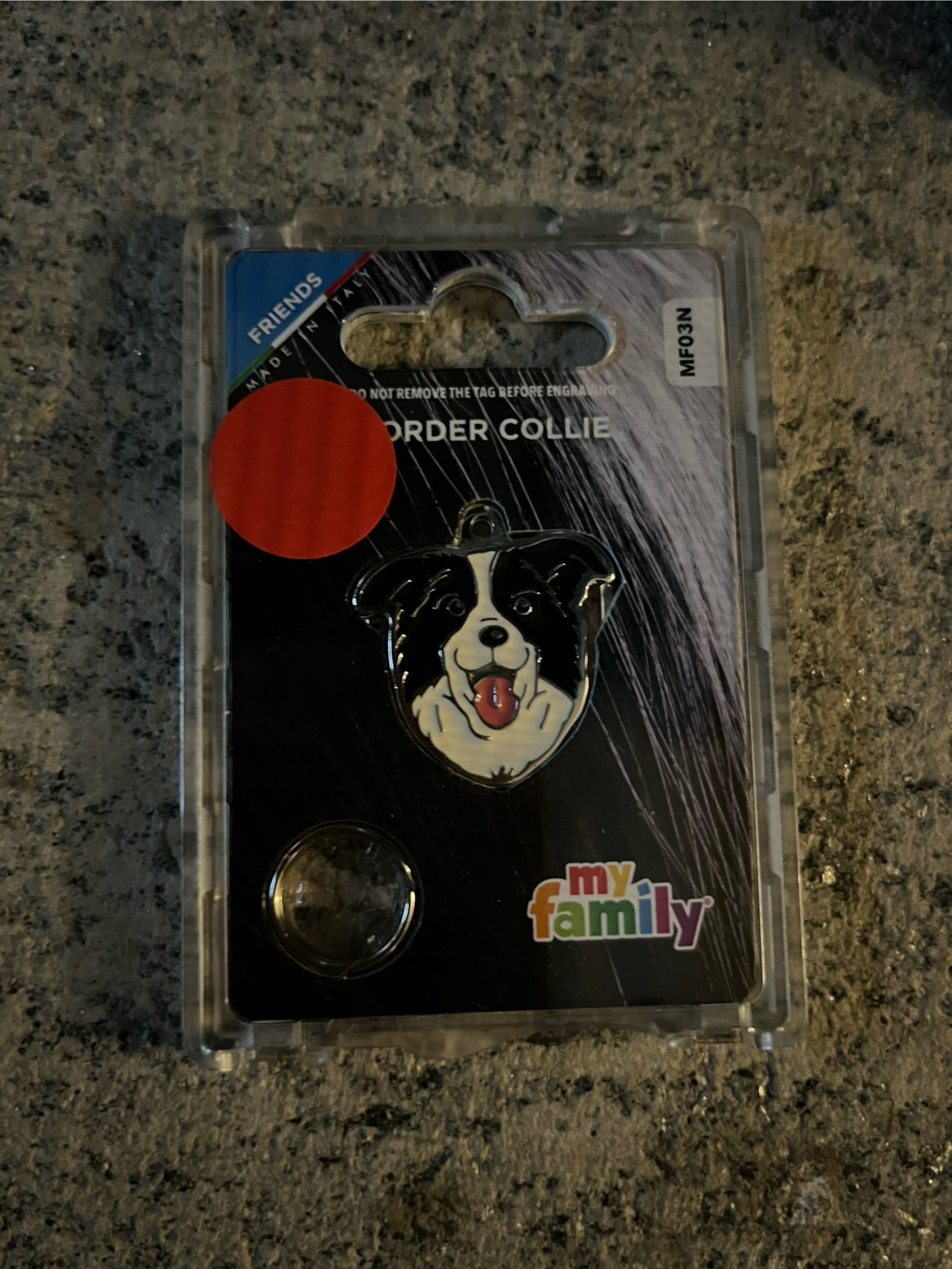 Medaglietta per cani border collie