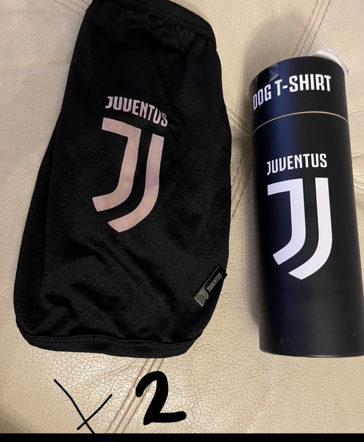 T-shirt per cani Juventus XL nera