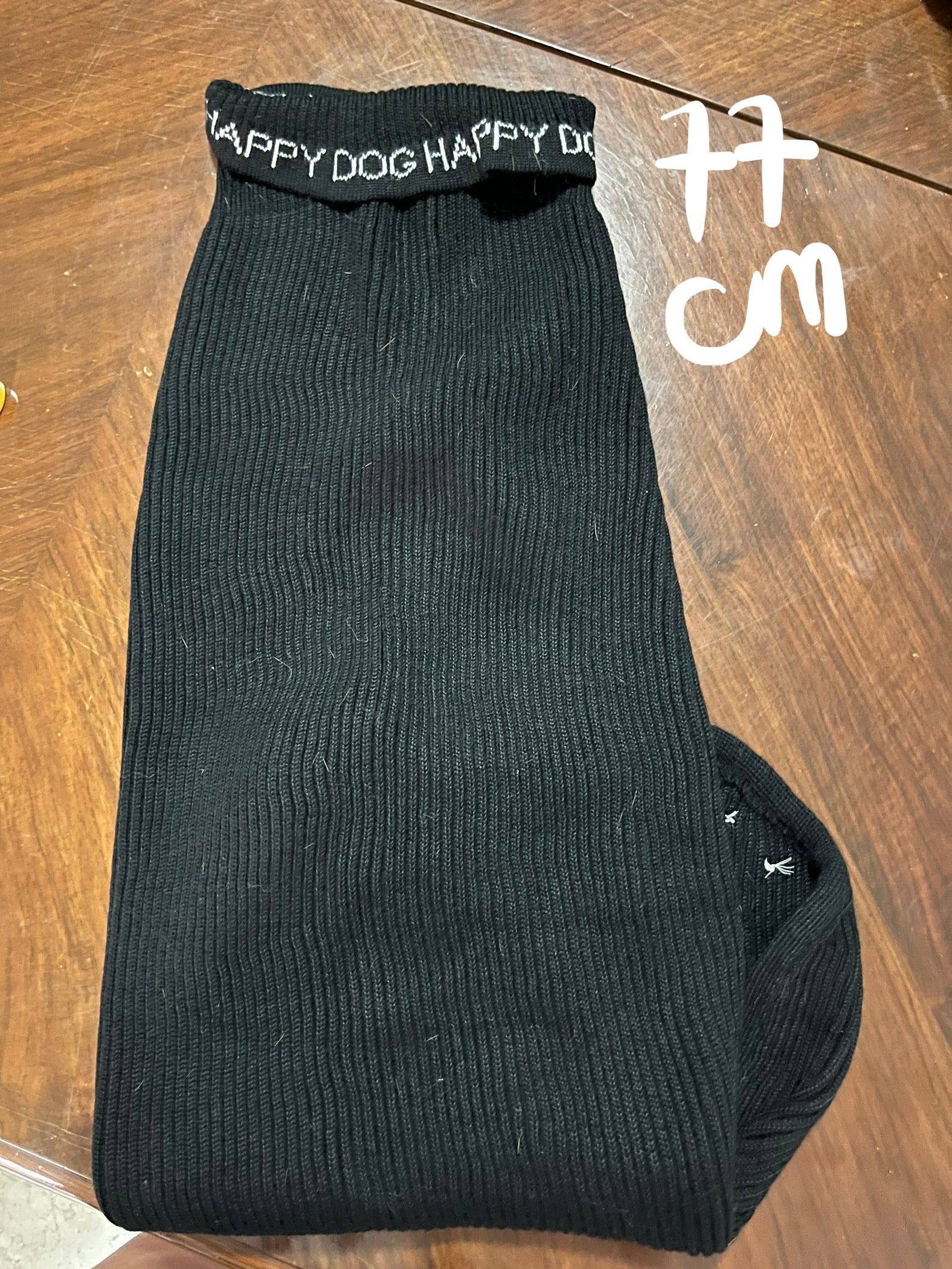 Maglione per cani nero XXL 77 cm