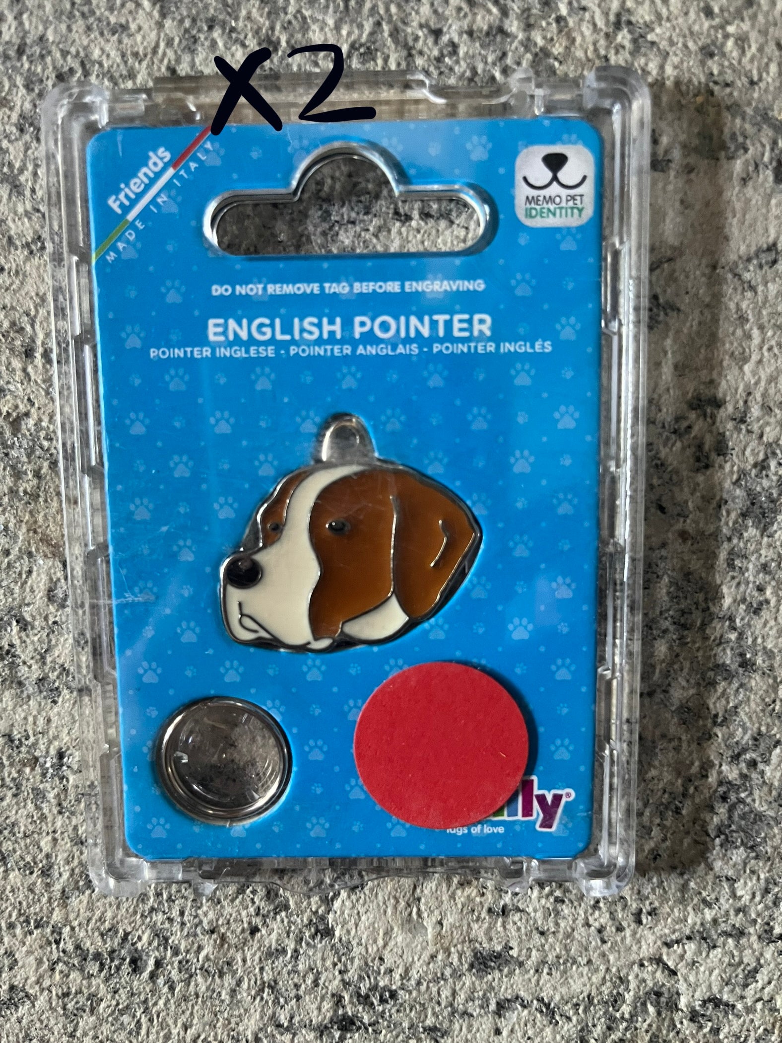 Medaglietta per cani pointer inglese